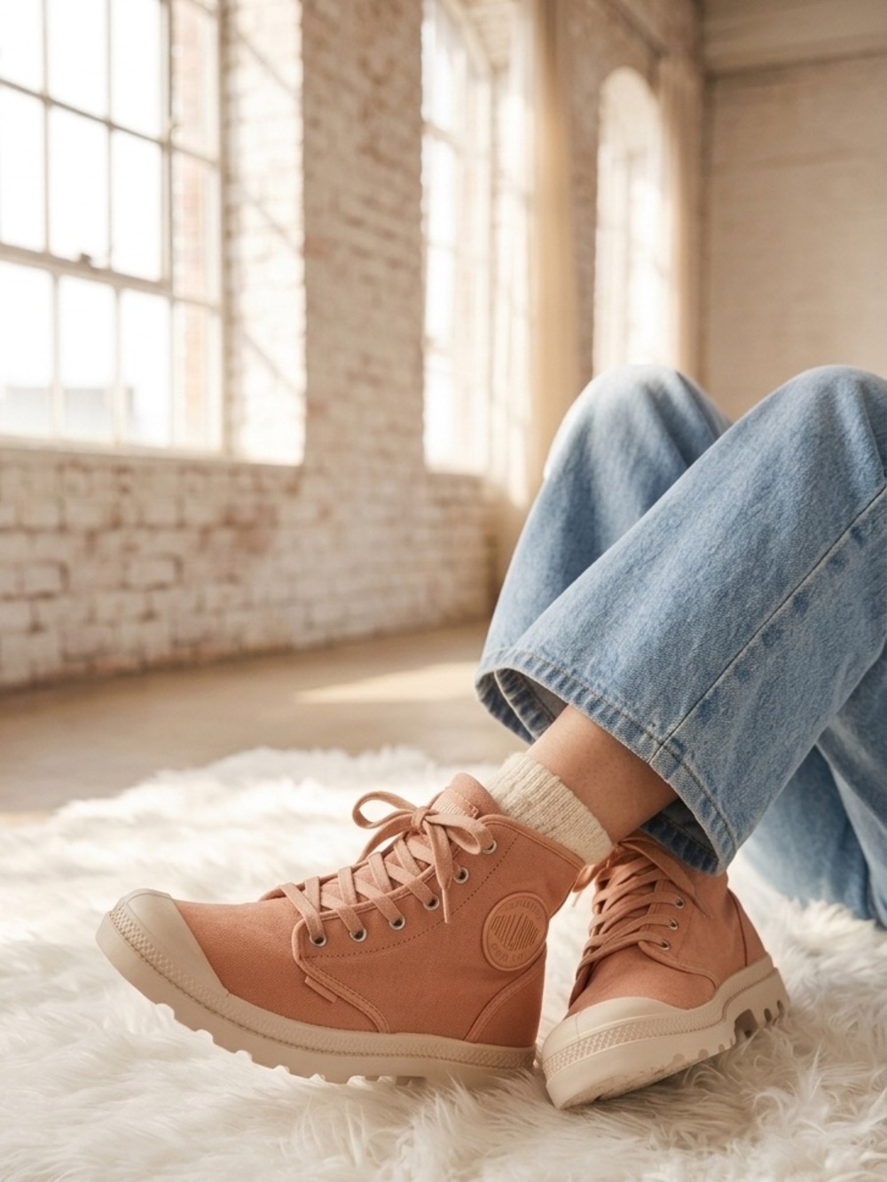 Palladium Pampa Hi Boots Rose Brick Women’s Size 10 NIB